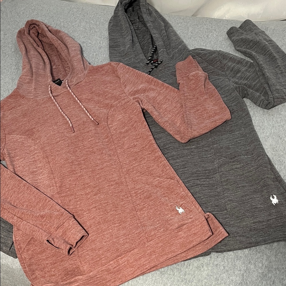 Spyder Active Tunic Hoodie Bundle Lot Womens Small Soft Stretchy Outdoor